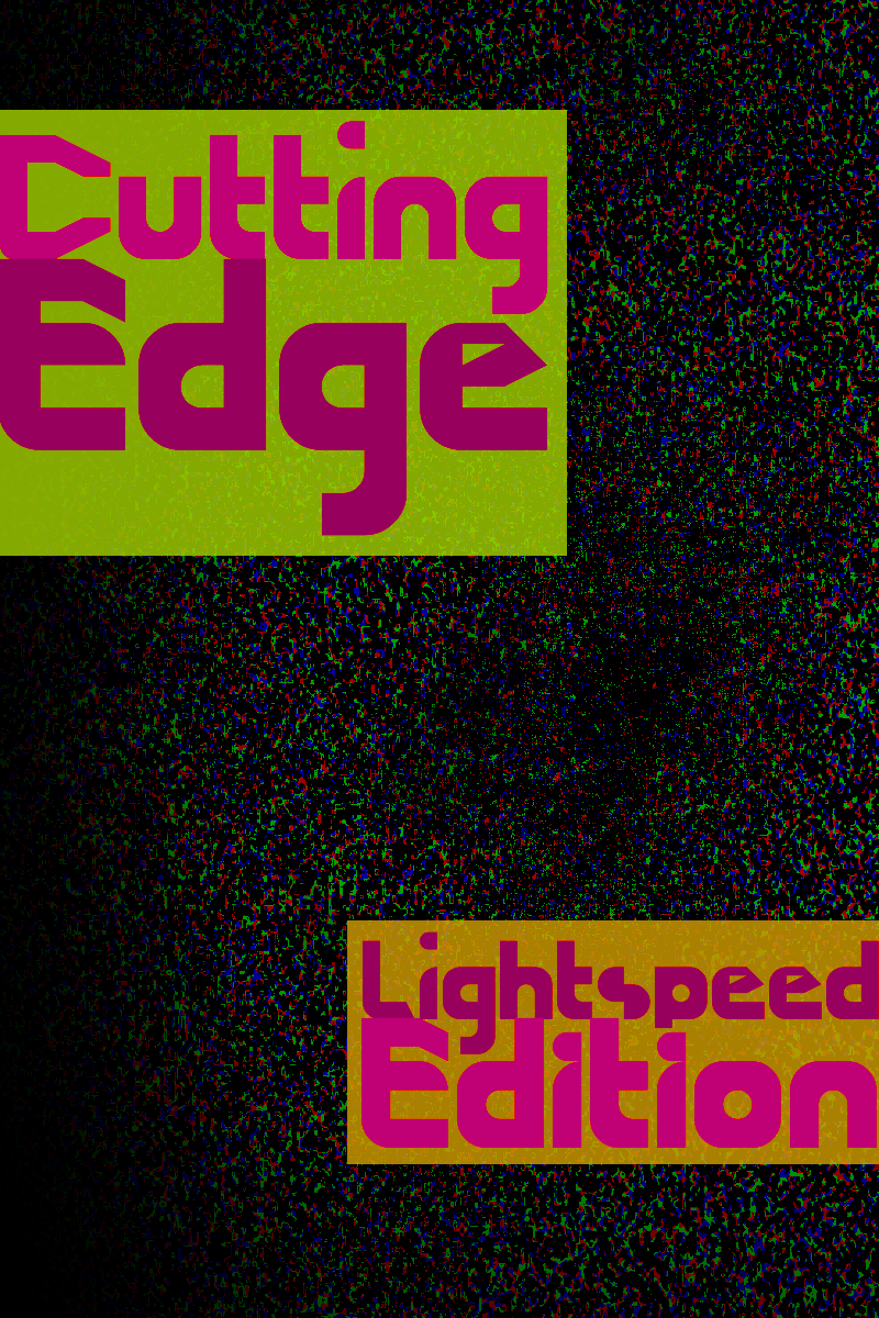 Cutting Edge - Lightspeed font